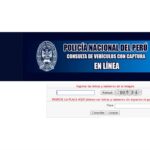 consulta de vehículos con requisitorias pnp