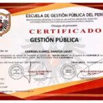 certificado de gestión pública