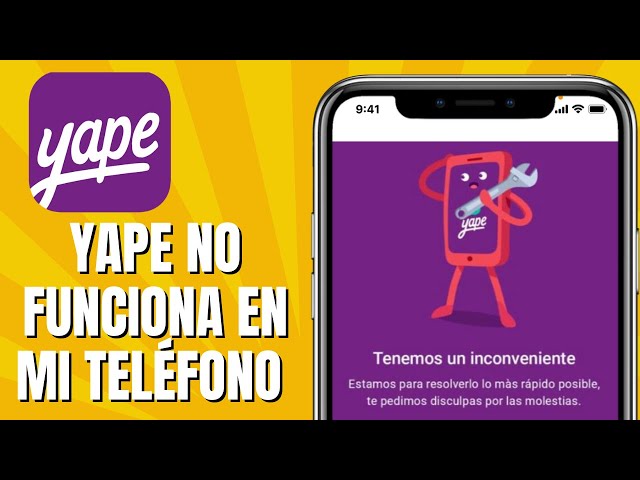 no puedo entrar a yape