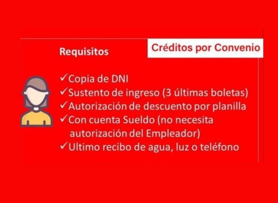 crédito por convenio Scotiabank